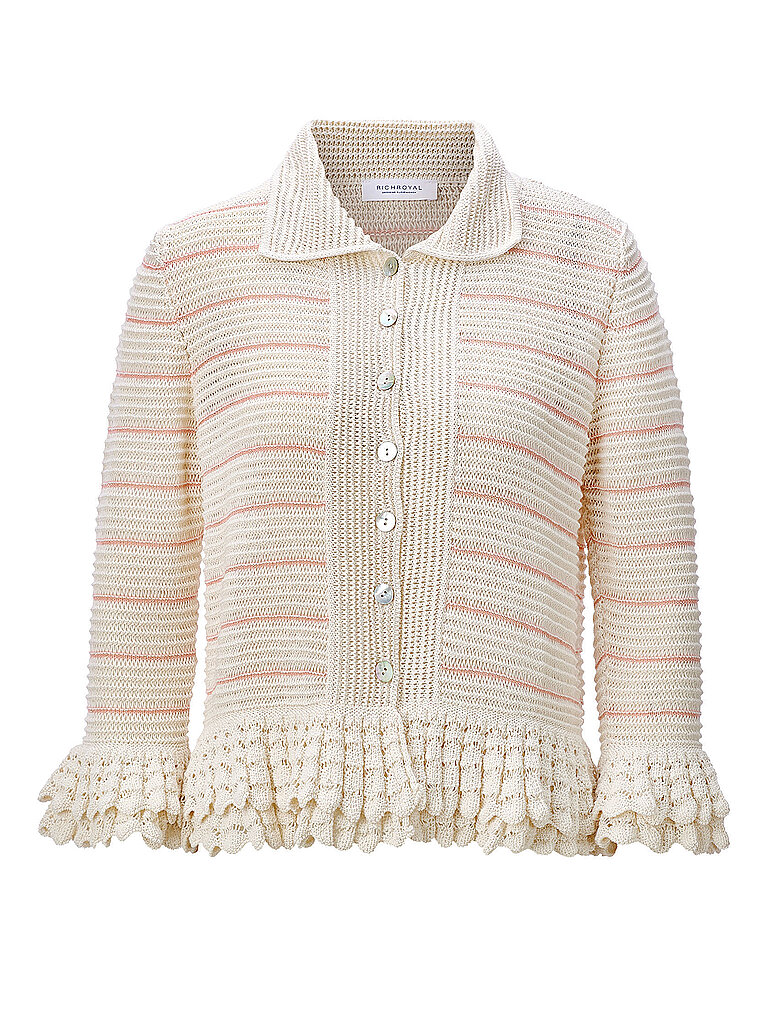 Richroyal Cardigan crema XS