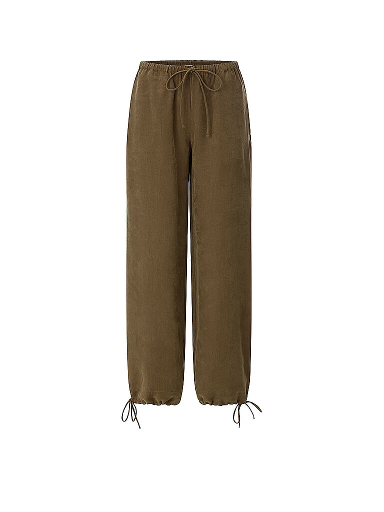 Pantaloni Barrel Leg marrone 34
