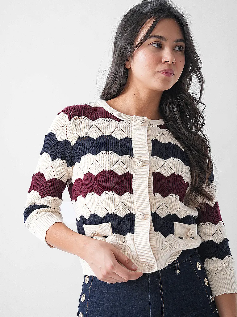 RICHROYAL | Cardigan | Rosso scuro