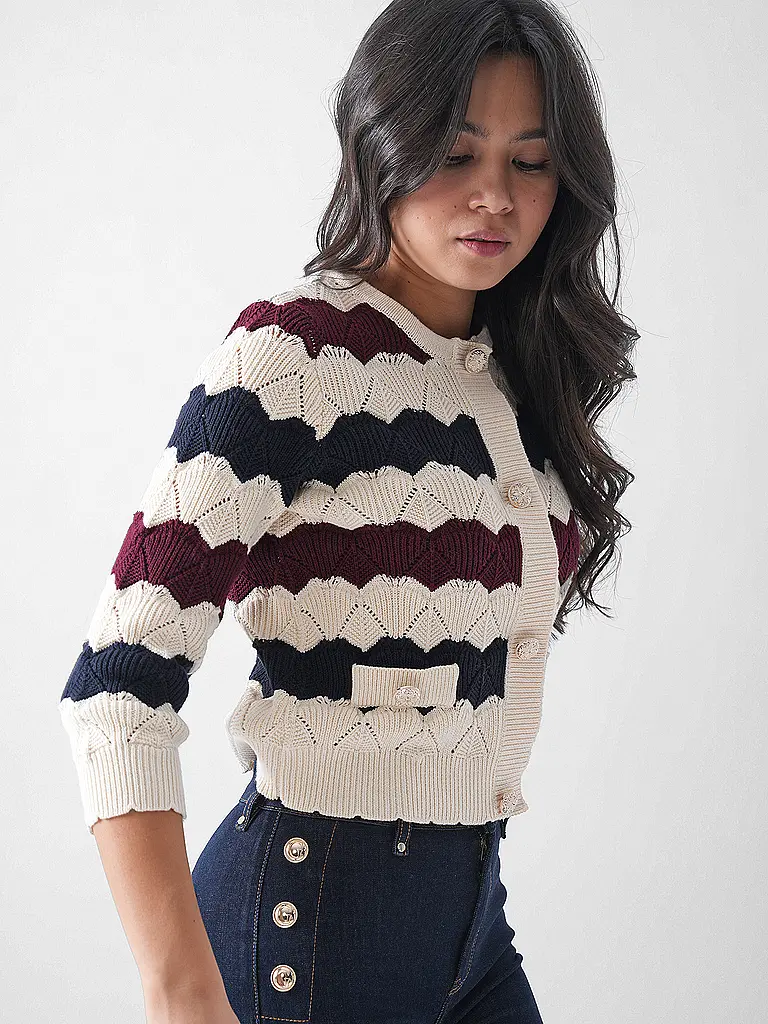 RICHROYAL | Cardigan | Rosso scuro