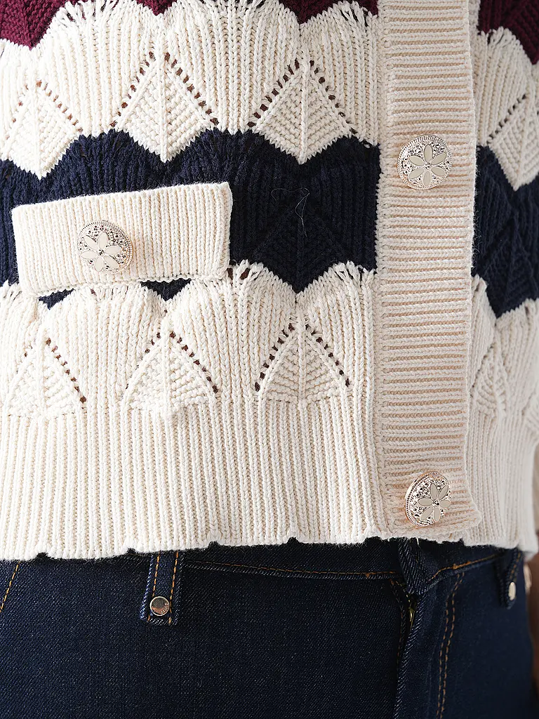 RICHROYAL | Cardigan | Rosso scuro