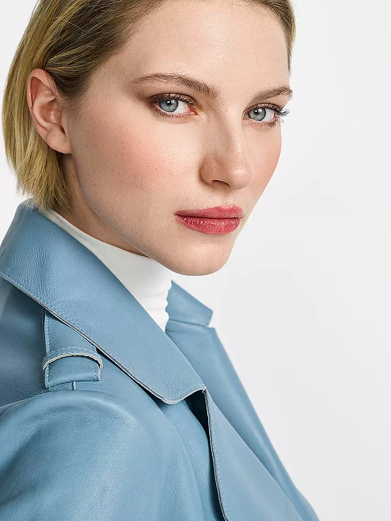 RICHROYAL | Giacca di pelle | Blu chiaro