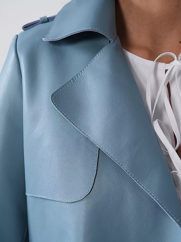 RICHROYAL | Giacca di pelle | Blu chiaro