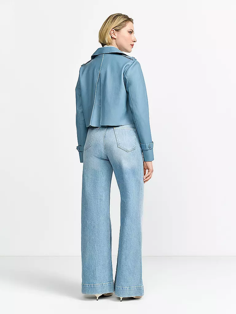 RICHROYAL | Giacca di pelle | Blu chiaro