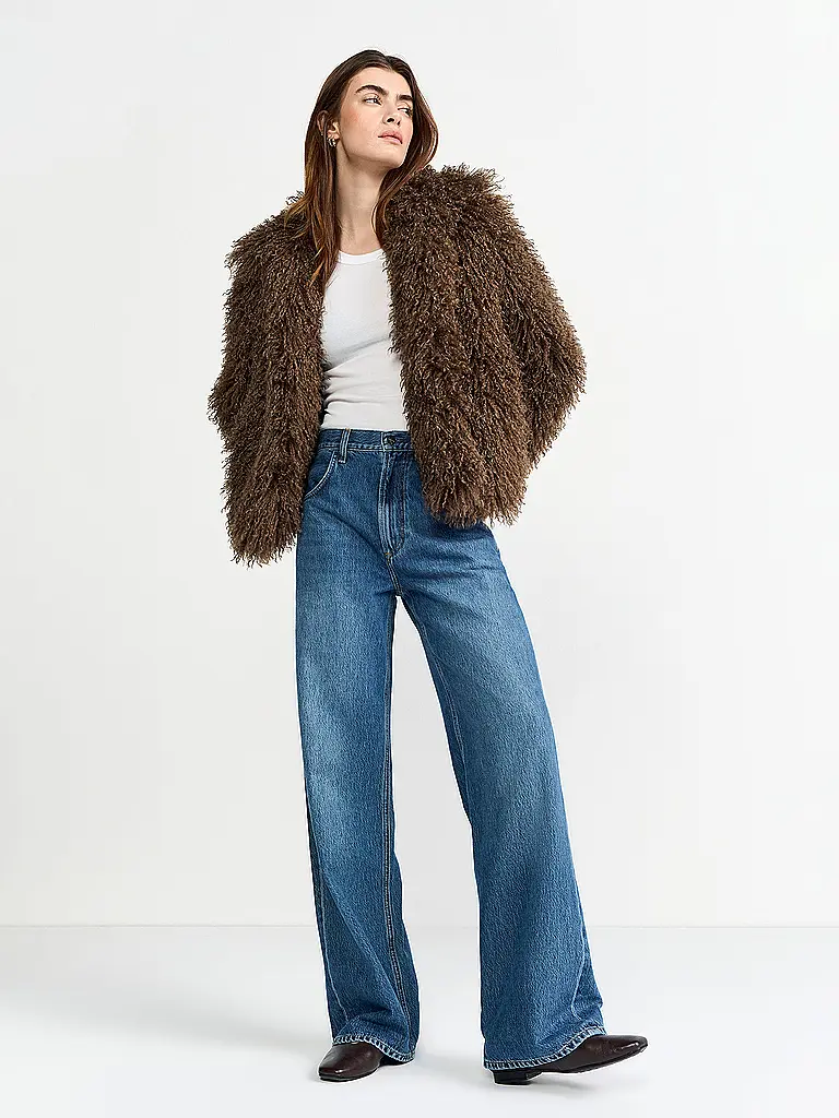 RICHROYAL | Giacca effetto pelliccia | Marrone