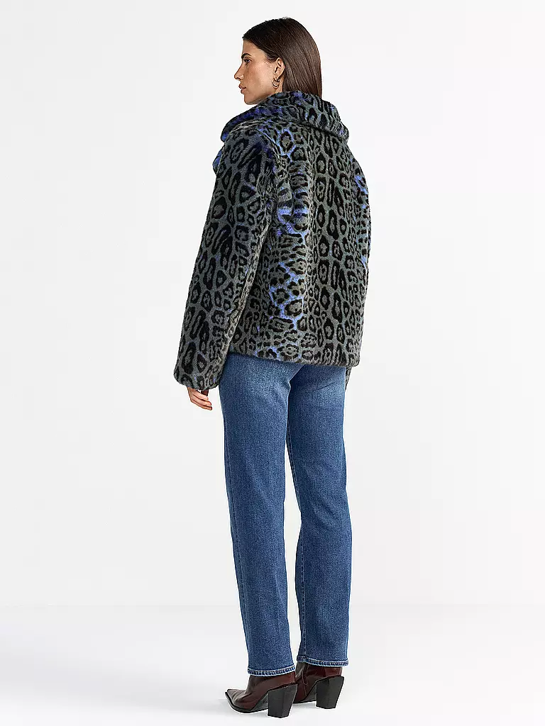 RICHROYAL | Giacca in pelliccia sintetica | Blu