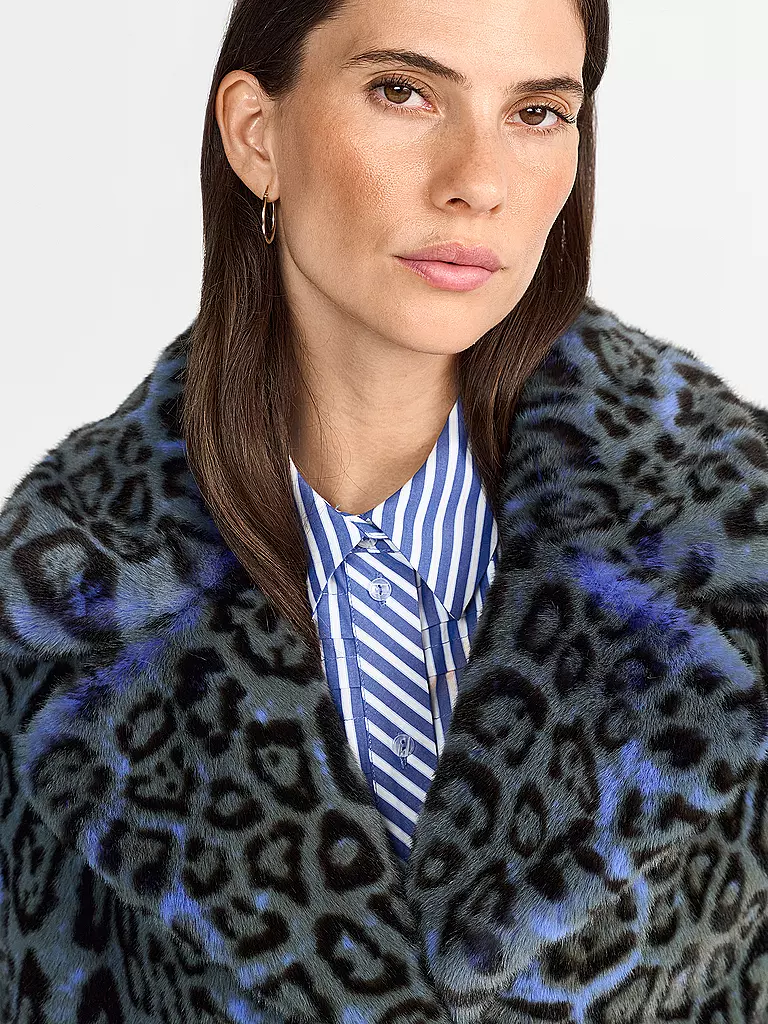 RICHROYAL | Giacca in pelliccia sintetica | Blu