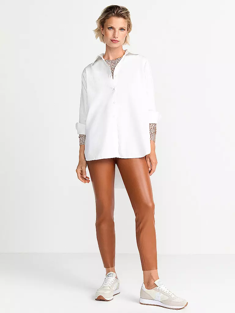 RICHROYAL | Leggings effetto pelle | Marrone