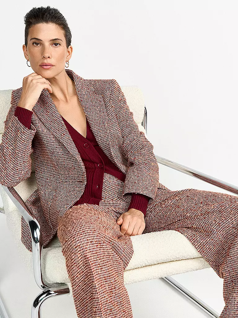 RICHROYAL | Pantaloni da tailleur | Rosso scuro