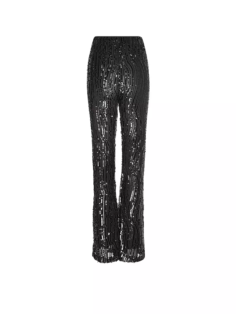 RICHROYAL | Pantaloni Flared Fit | Nero