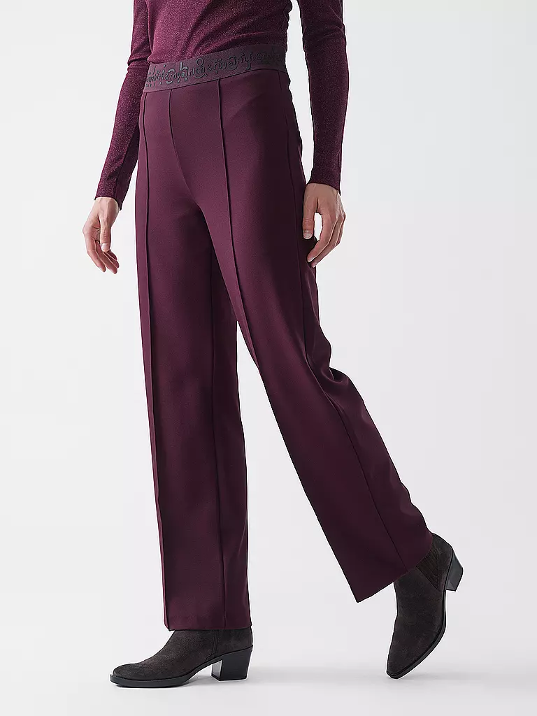 RICHROYAL | Pantaloni Marlene | Rosso scuro