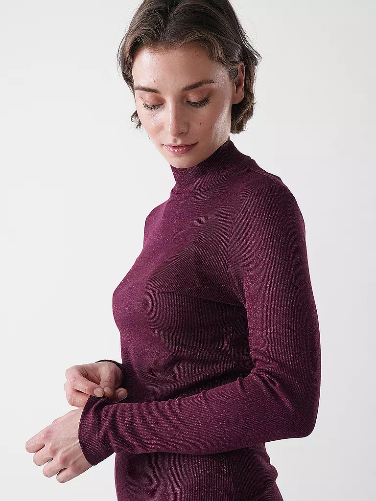 RICHROYAL | Rollkragenpullover | Rosso scuro