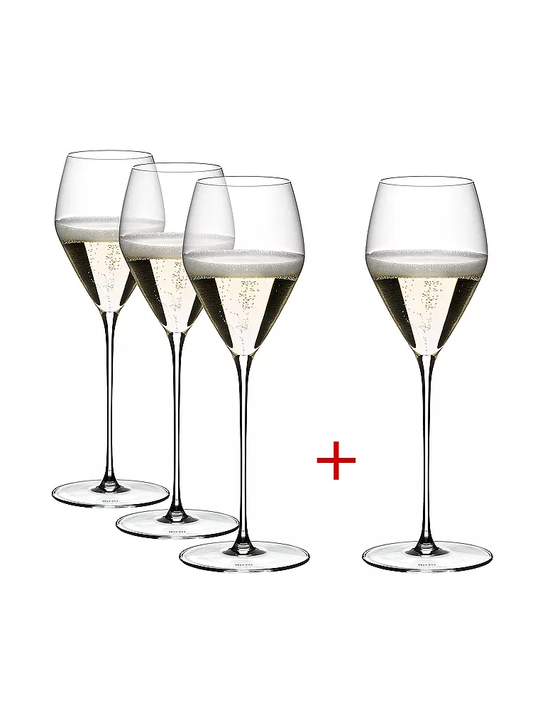RIEDEL | Champagnerglas Set 4tlg. VELOCE  | Trasparente