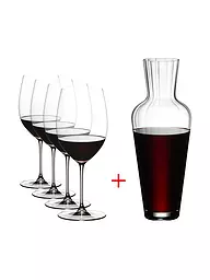 RIEDEL | Set da 5 bicchieri da vino rosso VERITAS Cabernet/Merlot e decanter | Trasparente