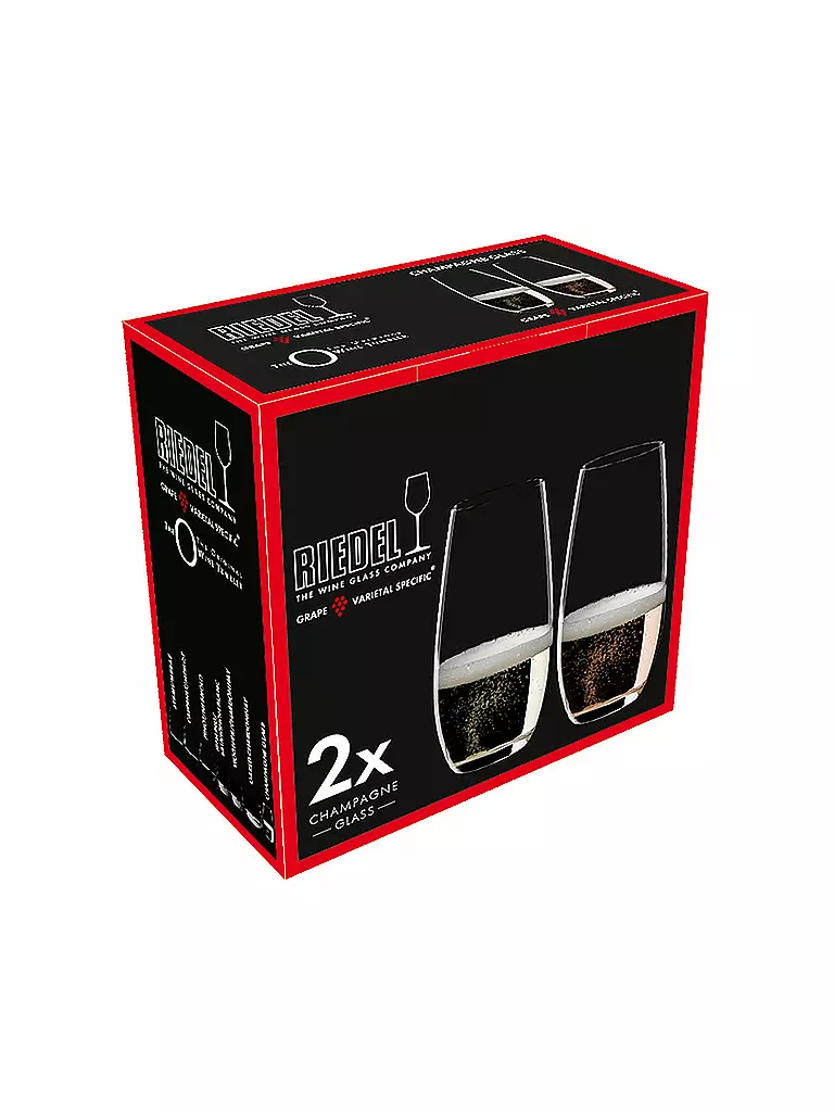 RIEDEL | Set di 2 bicchieri da champagne O Wine Tumbler 264 ml |