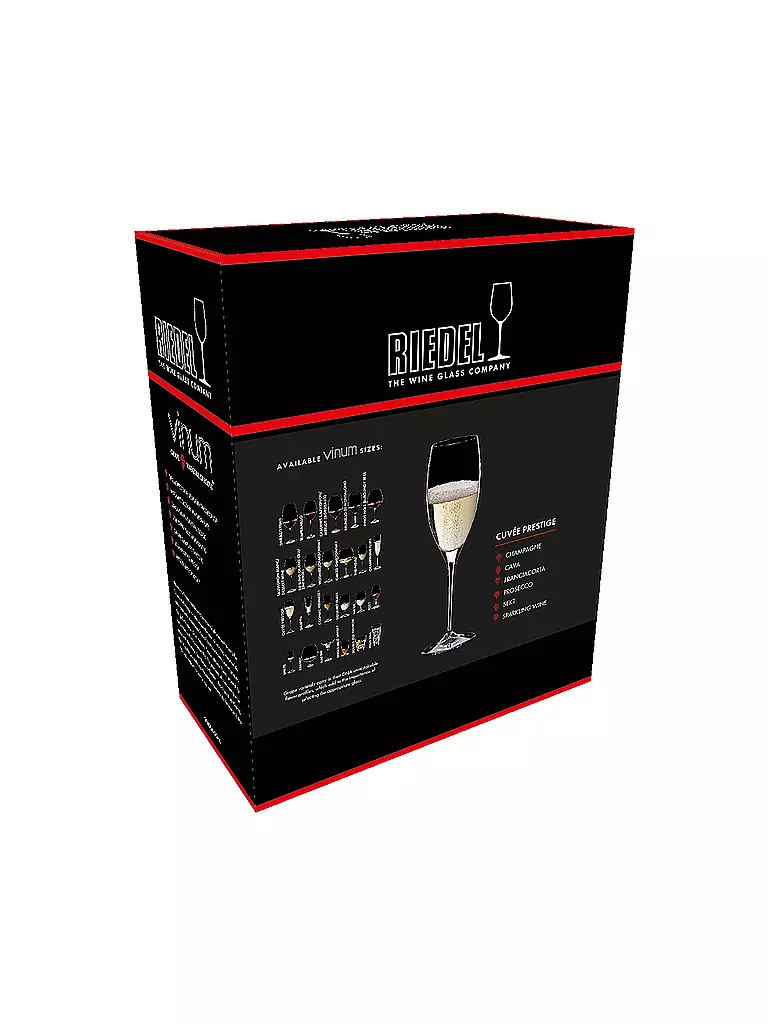 RIEDEL | Set di 2 calici da spumante VINUM Cuvee Prestige 230ml | 