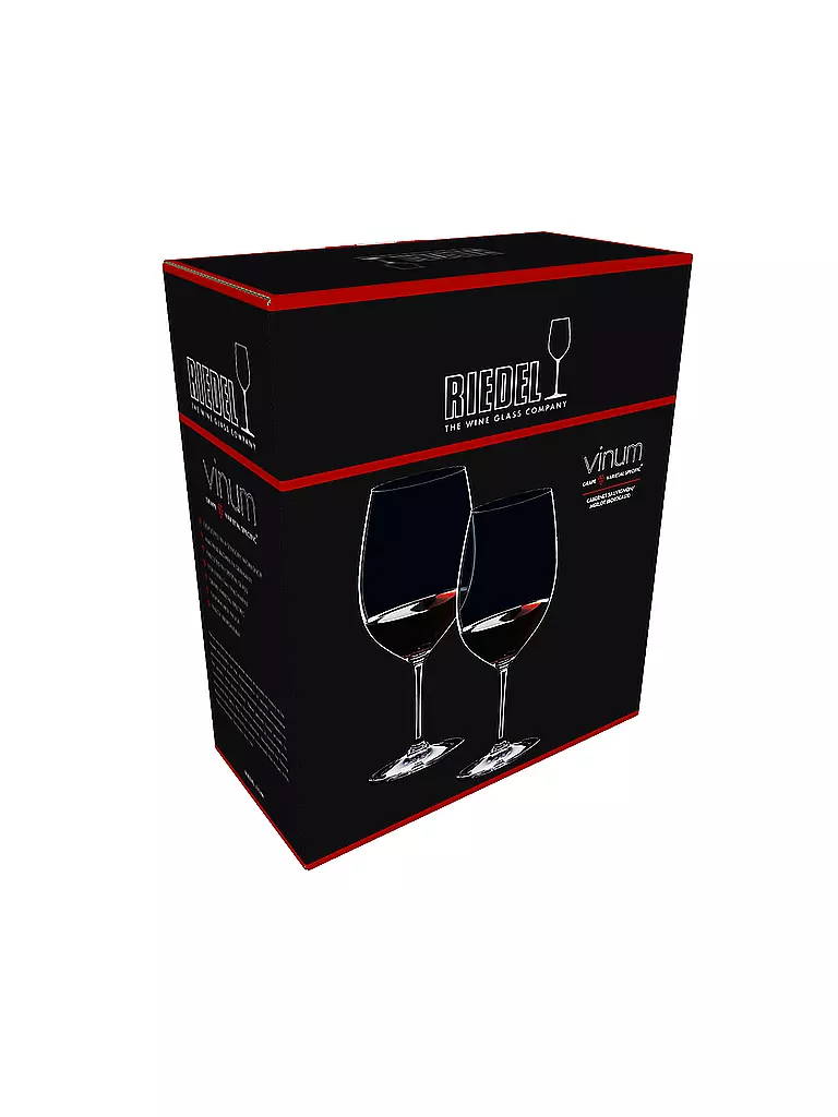 RIEDEL | Set di 2 calici da vino rosso VINUM Cabernet Sauvignon / Merlot 610ml | Trasparente