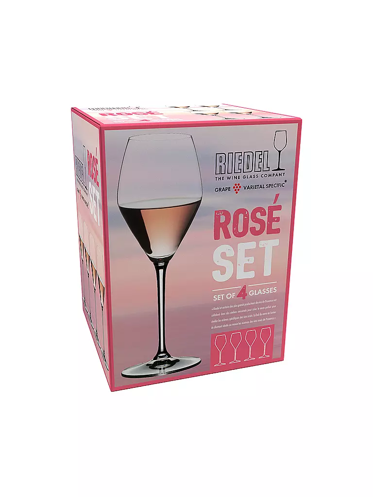 RIEDEL | Set di 4 bicchieri da bar per miscelazione Rosé, 322 ml | Trasparente