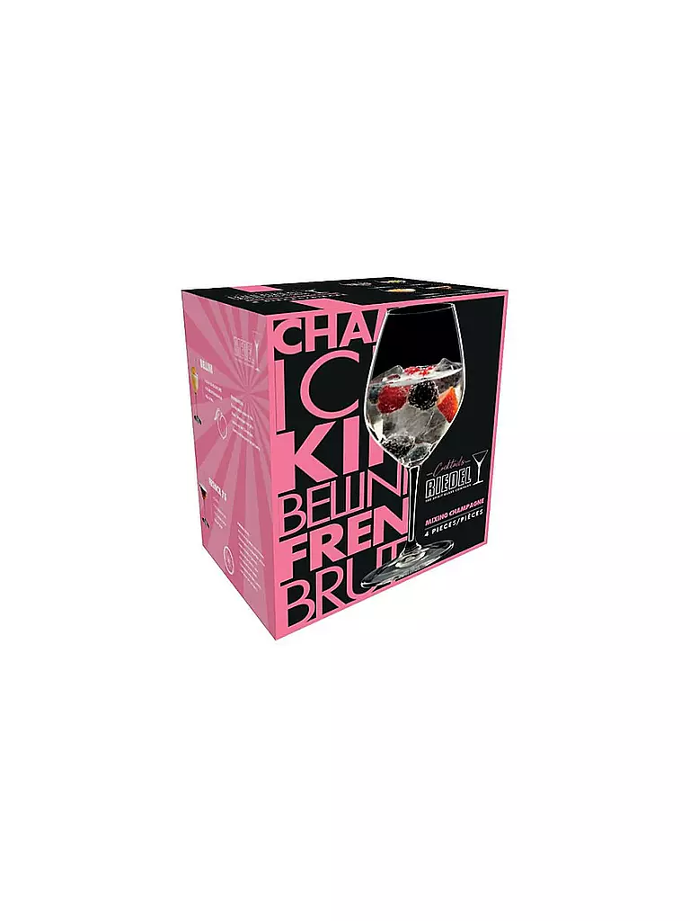 RIEDEL | Set di 4 bicchieri da spumante MIXING Champagne | Trasparente