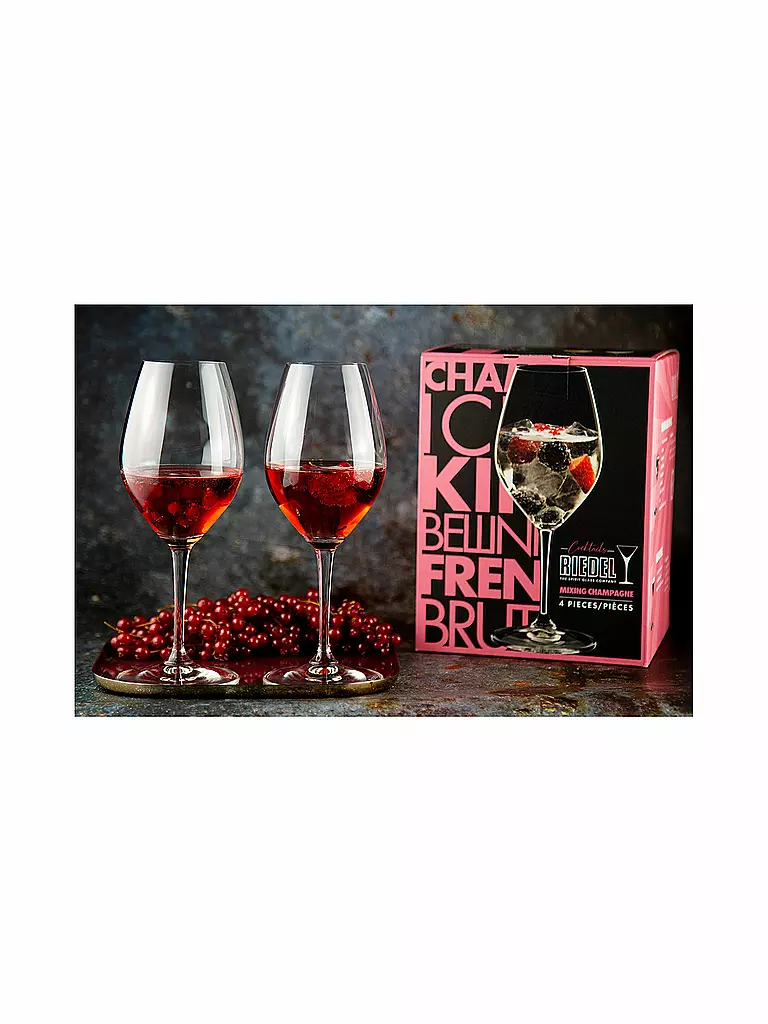 RIEDEL | Set di 4 bicchieri da spumante MIXING Champagne | Trasparente