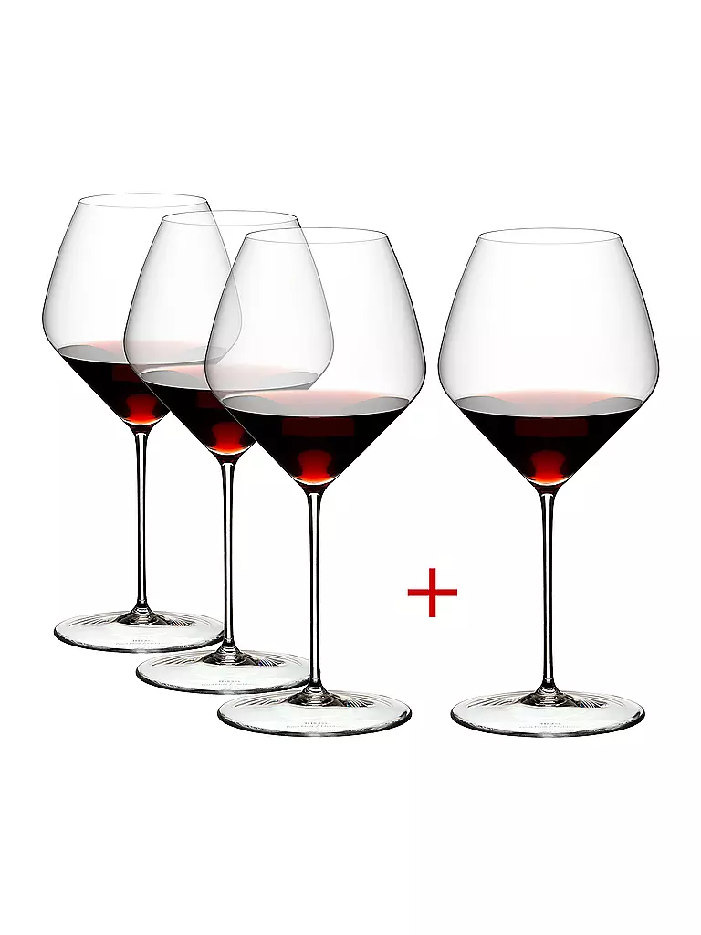 RIEDEL | Set di 4 bicchieri da vino rosso VELOCE Cabernet/Merlot | Trasparente