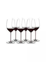 RIEDEL | Set di 6 bicchieri da vino rosso Cabernet/Merlot FATTO A MANO | Multicolore