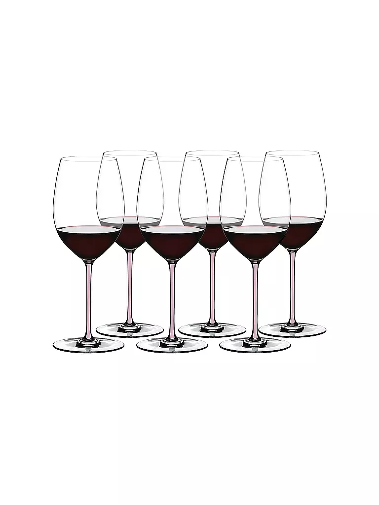 RIEDEL | Set di 6 bicchieri da vino rosso Cabernet/Merlot FATTO A MANO | Multicolore