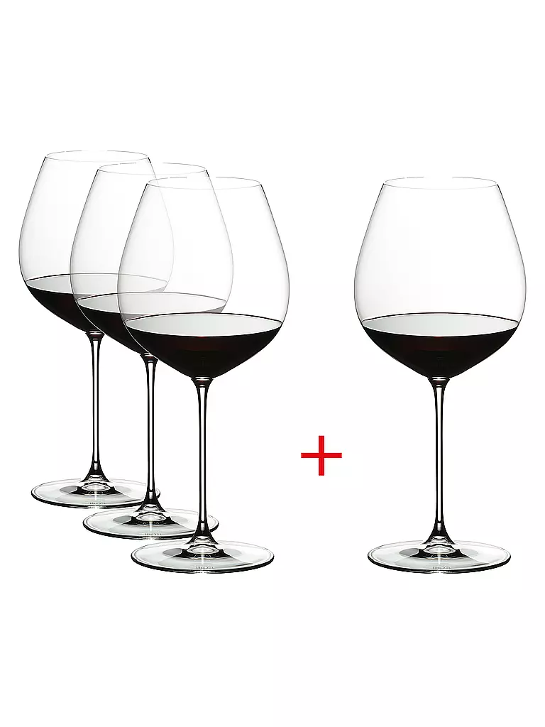 RIEDEL | Set di bicchieri da vino rosso 4 pz. VERITAS Cabernet/Merlot | Trasparente