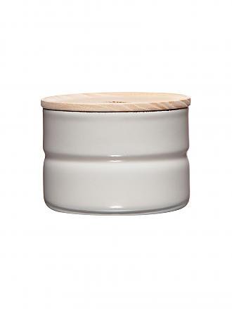 RIESS | Contenitore per alimenti - Contenitore in smalto con coperchio in legno di frassino "Truehomewear" 6cm 230ml