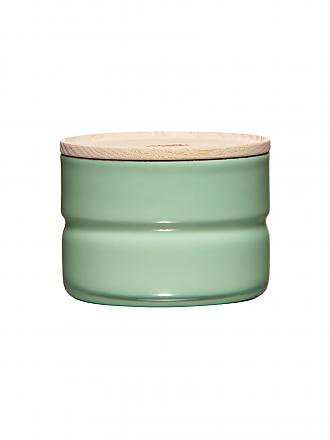 RIESS | Contenitore per alimenti - Contenitore in smalto con coperchio in legno di frassino "Truehomewear" 6cm 230ml