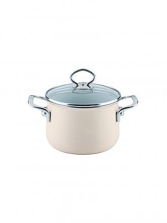 RIESS | Casseruola per carne con coperchio in vetro NOUVELLE 20cm/4l Avorio