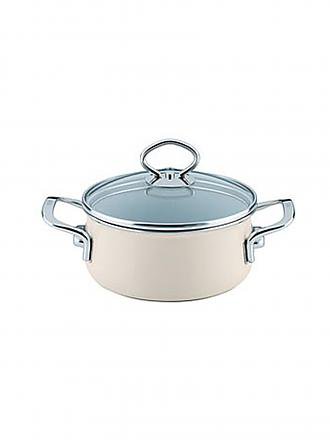 RIESS | Casseruola con coperchio in vetro NOUVELLE 16cm/1l Avorio