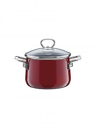 RIESS | Pentola per carne con coperchio in vetro NOUVELLE 20cm/4l Rosso