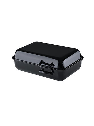 RIESS | Doppelbräter compatto in smalto 37x22cm nero