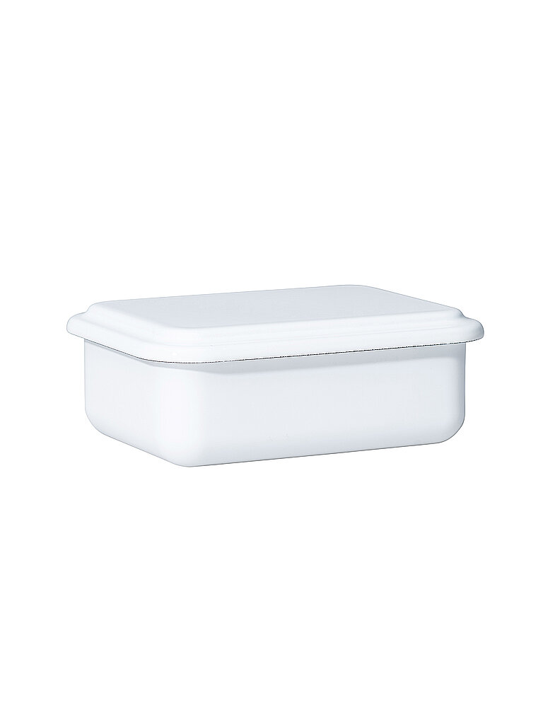 Contenitore per alimenti con coperchio 15x11x4cm Bianco bianco
