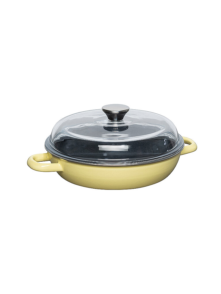 RIESS Tegame per brasare con coperchio 24 cm NOUVELLE Lemon giallo