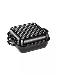 RIESS | Bratpfanne mit Deckel 26x26cm Schwarz | Nero