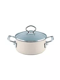 RIESS | Casseruola con coperchio in vetro NOUVELLE 16cm/1l Avorio | Beige