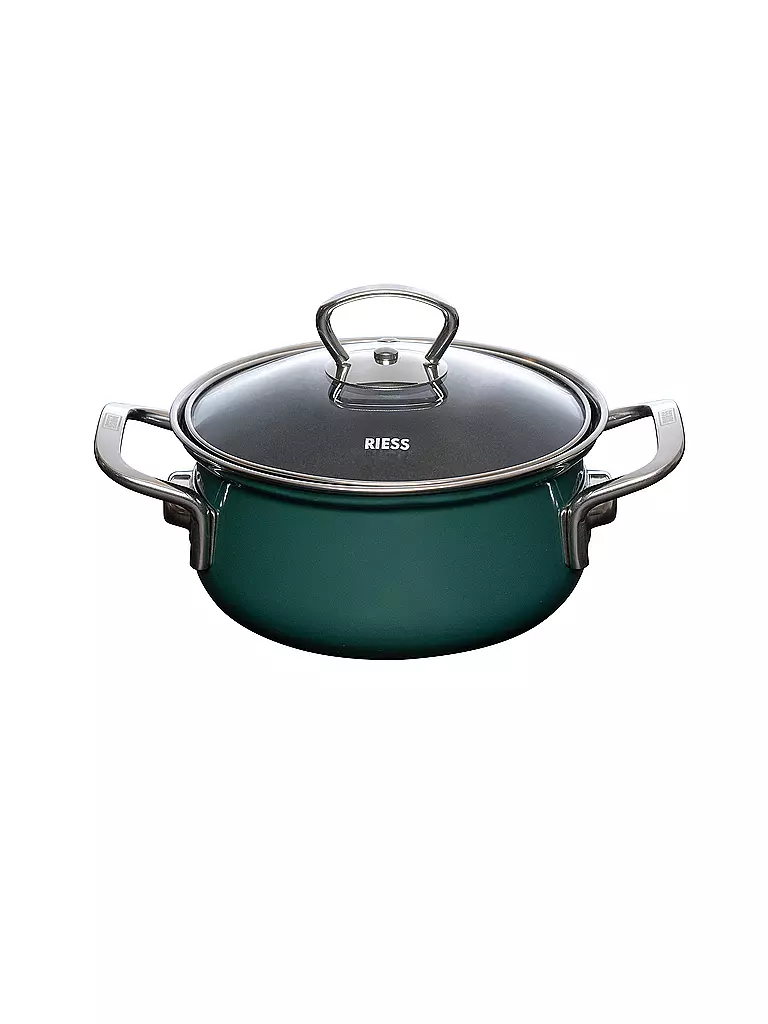 RIESS | Casseruola con coperchio in vetro TEAL 16cm/1l Bluverde | Petrolio