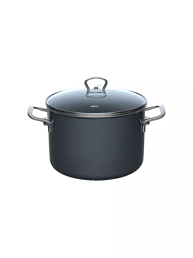 RIESS | Casseruola per carne 24 cm/6,5 l NOUVELLE PUR Grigio scuro | Grigio