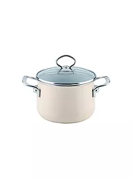 RIESS | Pentola per carne con coperchio in vetro NOUVELLE 20cm/4l Rosso | Beige