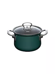 RIESS | Casseruola per carne con coperchio in vetro TEAL 16cm/1,5l Verde acqua | Petrolio