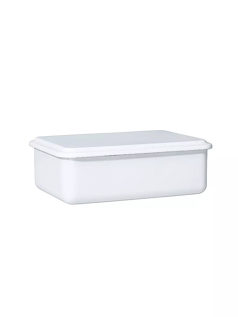 RIESS | Contenitore per alimenti con coperchio 23x15x7cm Bianco | Bianco