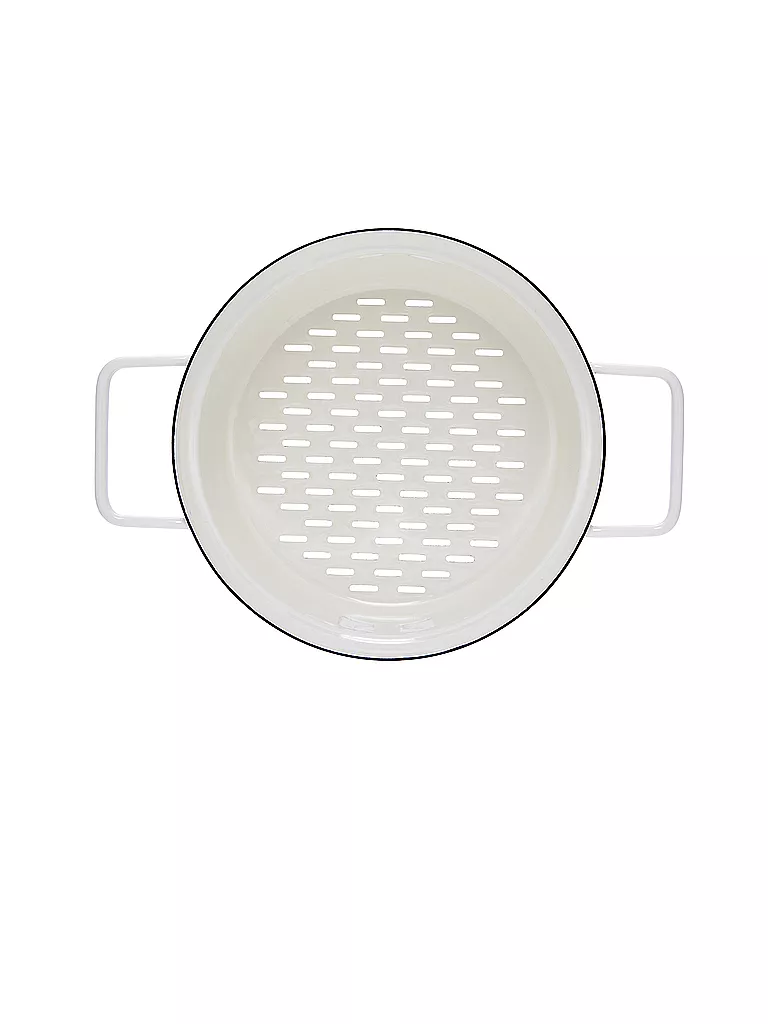 RIESS | Dünsteinsatz in Emaille "Aromapot - Truehomewear" 20cm | Bianco
