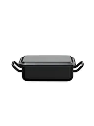 RIESS | Mini teglia da forno e da portata 15x11x5cm/0,5l smalto nero | Nero