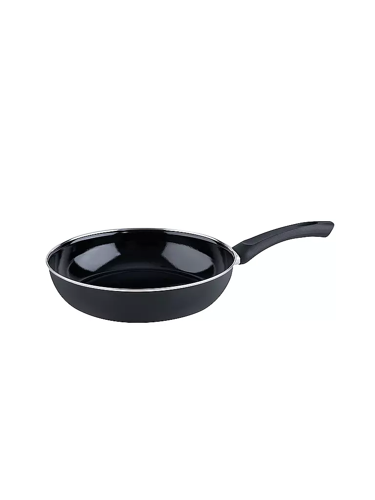 RIESS | Padella gourmet in smalto nero 28 cm | Nero