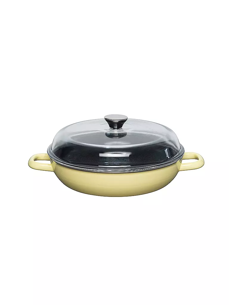 RIESS | Tegame per brasare con coperchio 28 cm NOUVELLE Lemon | Giallo
