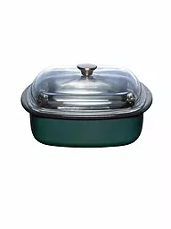 RIESS | Vaporiera con coperchio in vetro e inserto per cottura a vapore, 3 pezzi. TEAL verde acqua | Petrolio