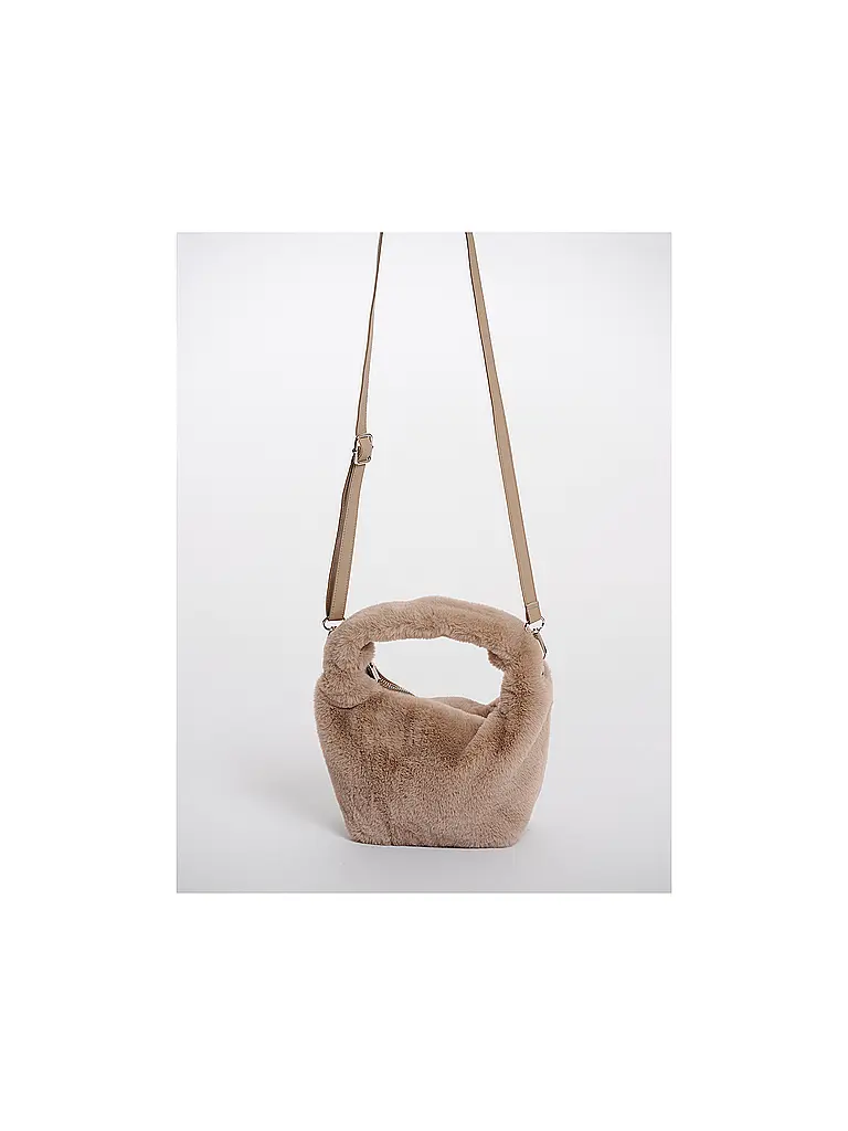 RINO&PELLE | Borsa - Borsa a tracolla effetto pelliccia CHERYL Small | Beige