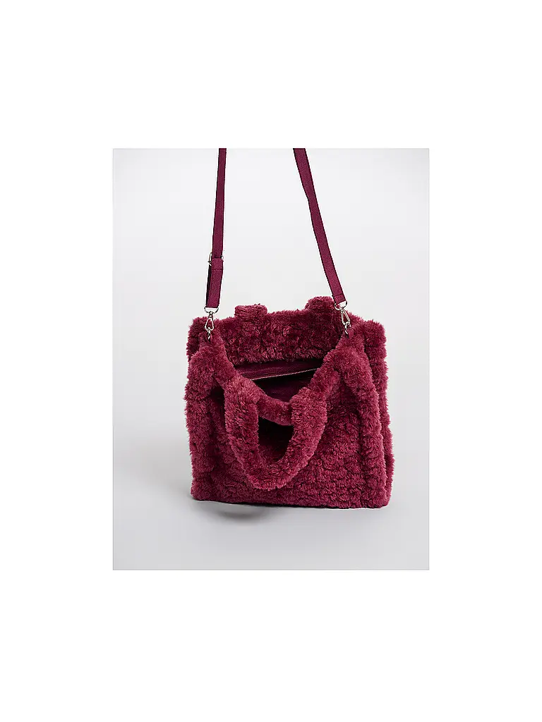 RINO&PELLE | Borsa - Shopper effetto pelliccia BRAX | Rosso scuro